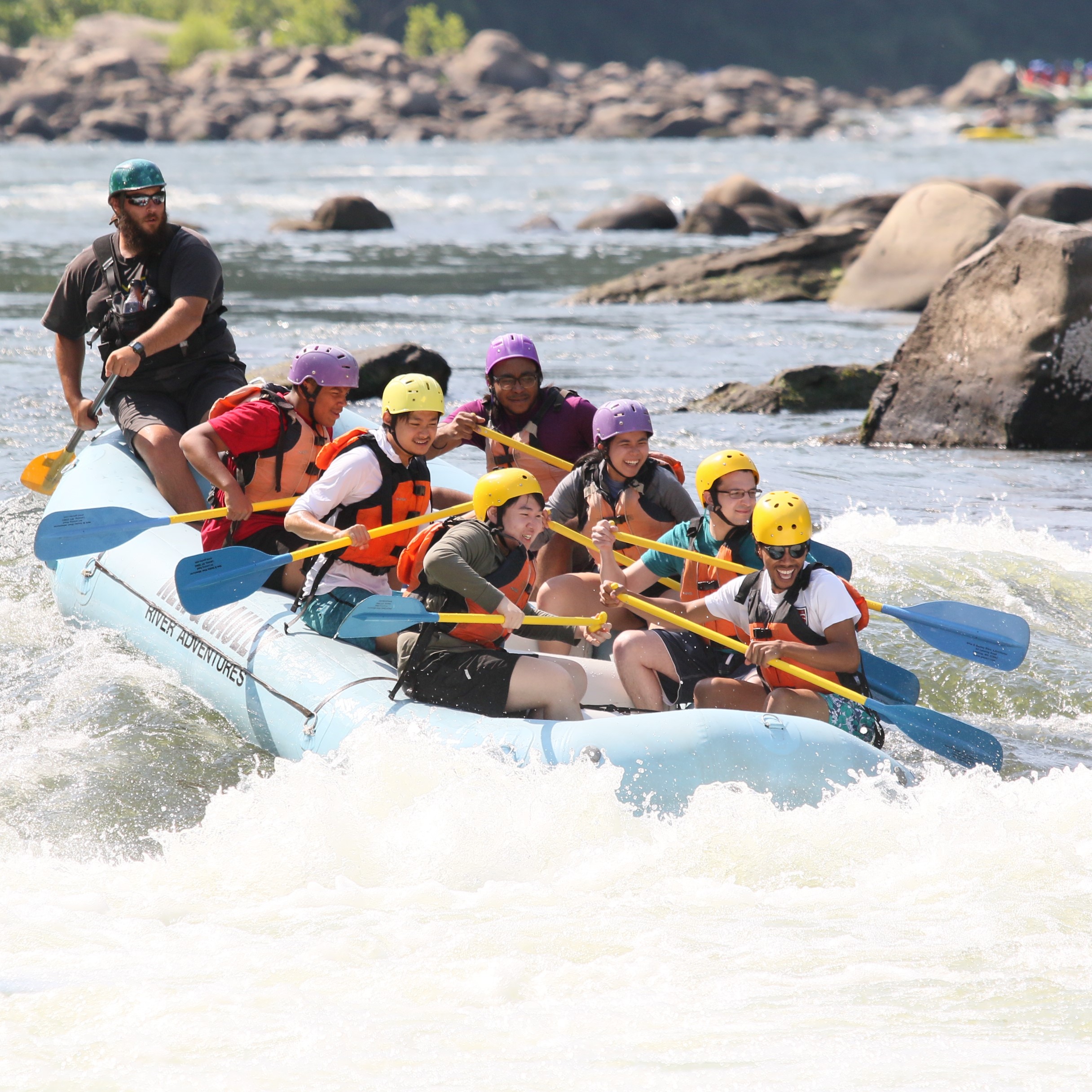 My friends and I went white water rafting at New River Gorge National Park